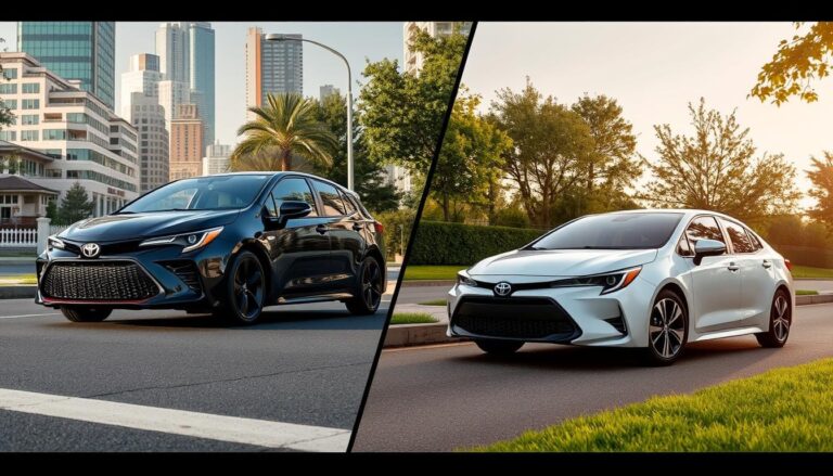 corolla se vs le
