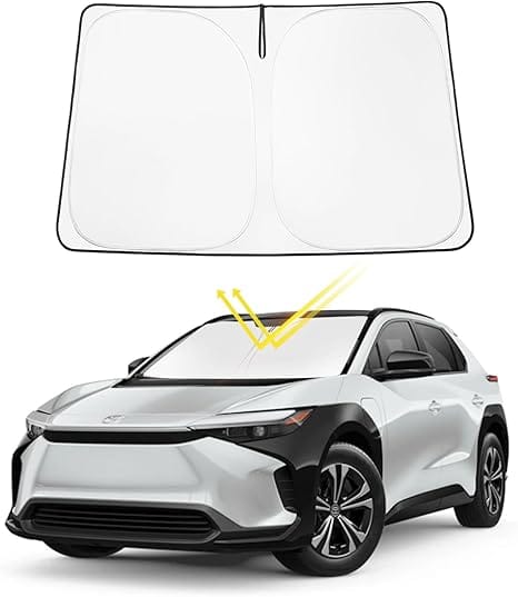 Upgrade Front Windshield Sun Shade Foldable Sunshade Protector Custom Fit 2023-2024 2025 Toyota bZ4X